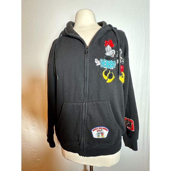 Disney Minnie and Mickey Mouse Zip Up Sweatshirt Kids Size XL - Picture 3 of 8